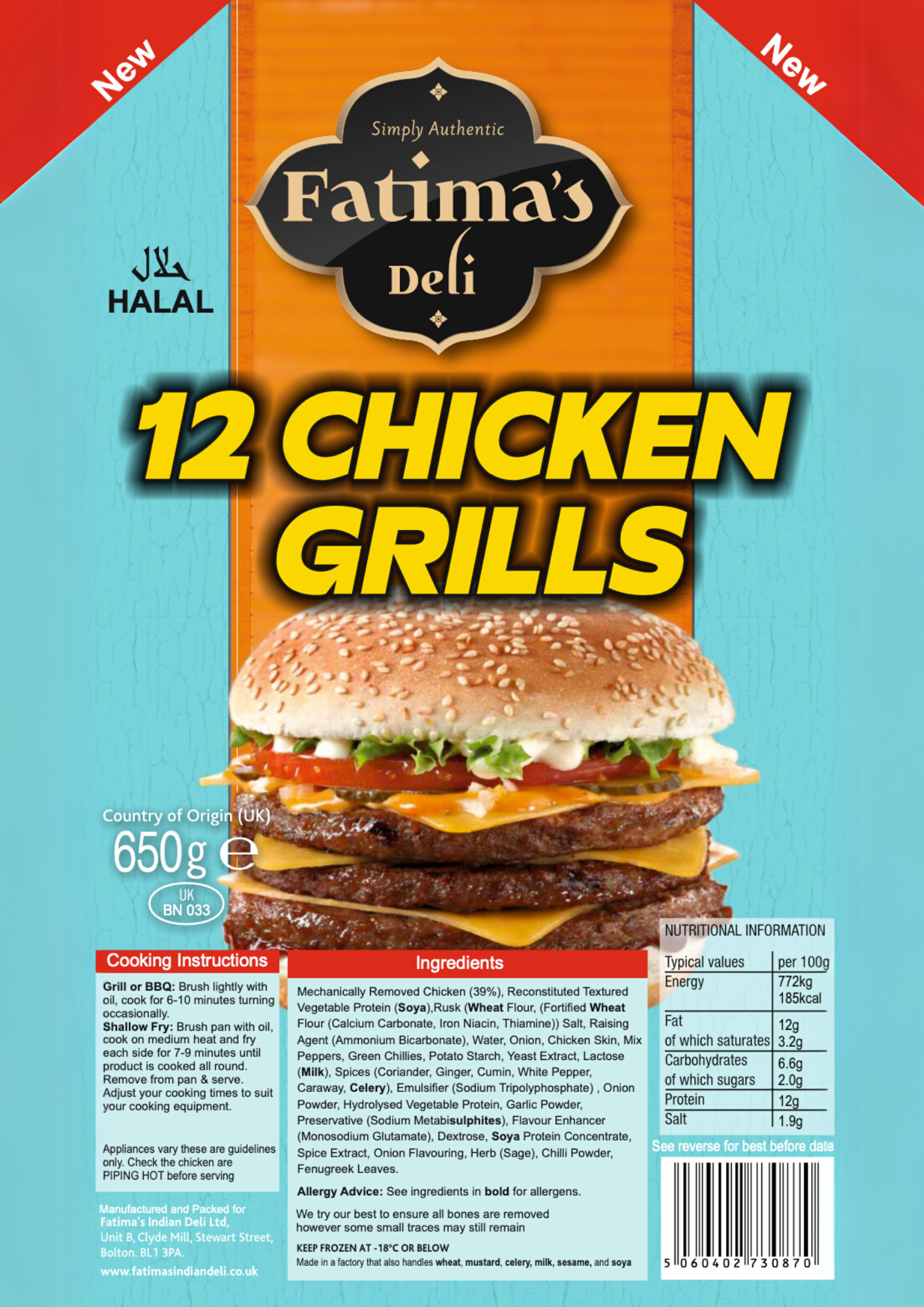 Chicken Grills (Pack of 12)