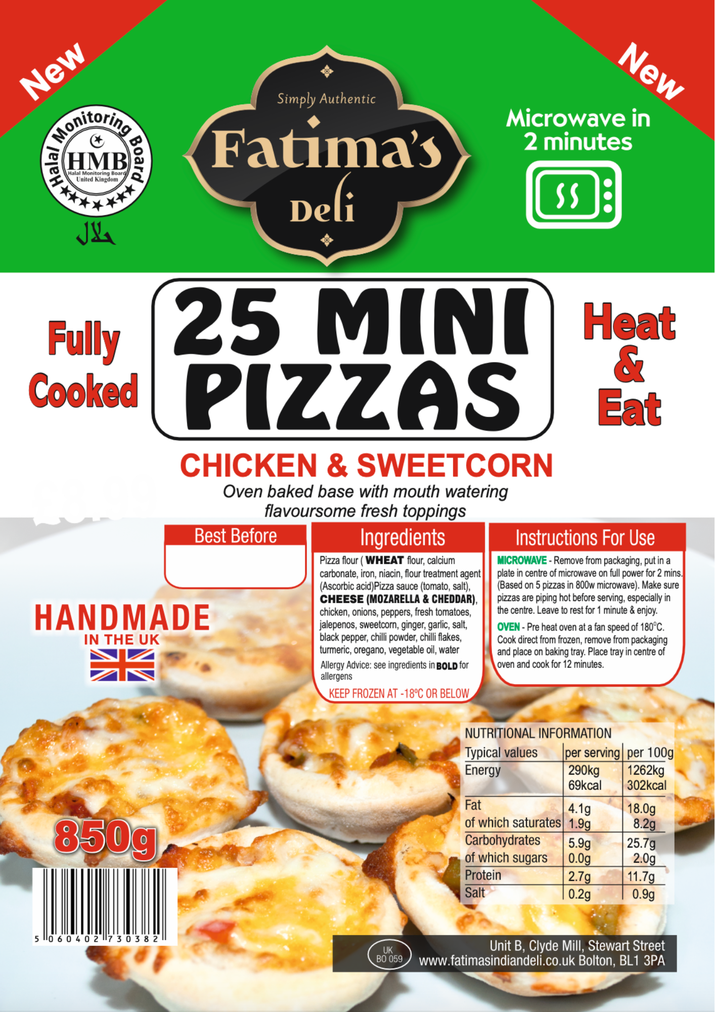 Mini Pizzas (Pack of 25)