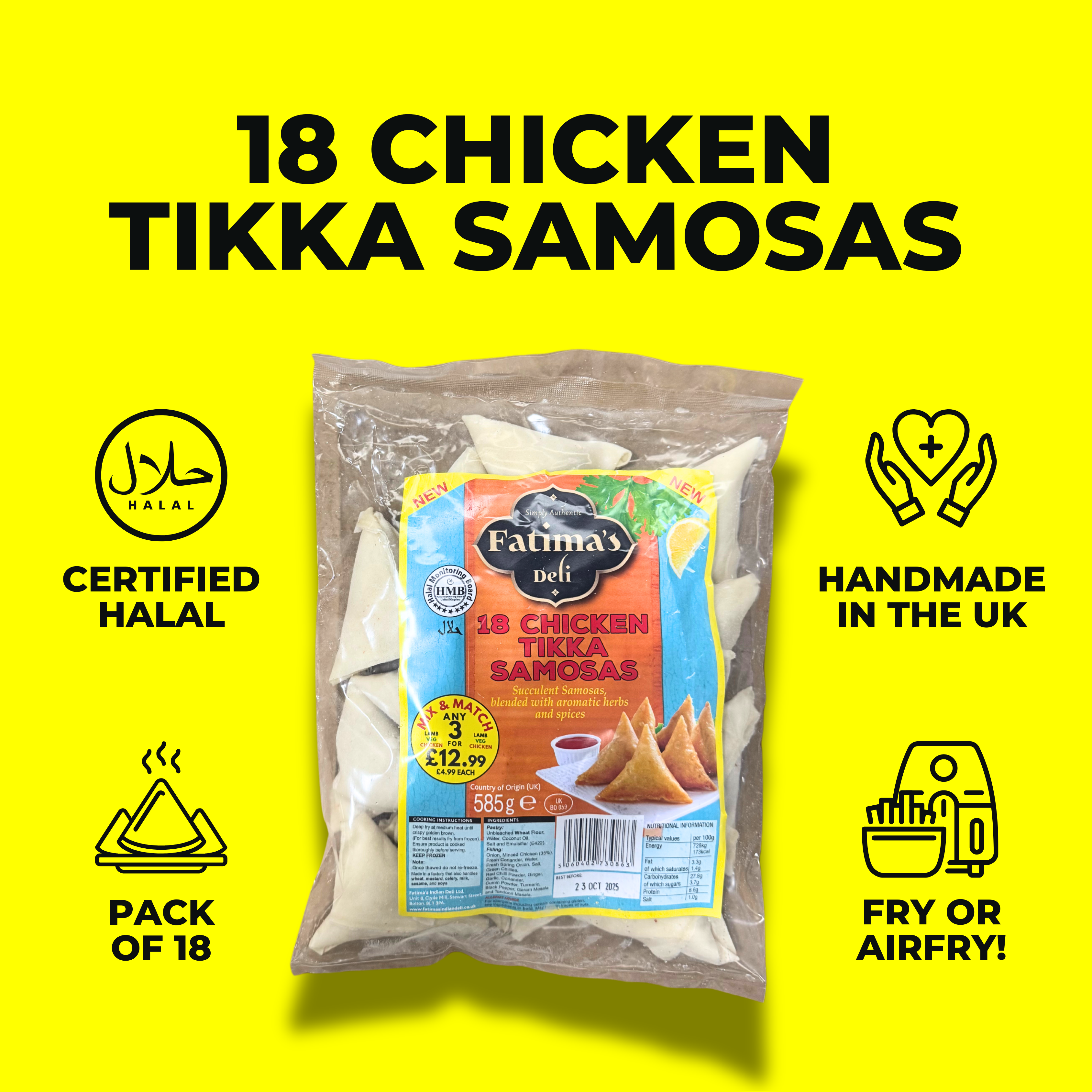 Chicken Tikka Samosas