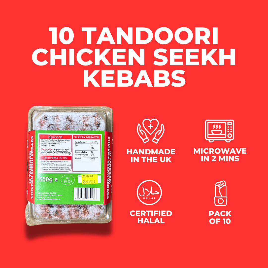 Tandoori Chicken Seekh Kebabs