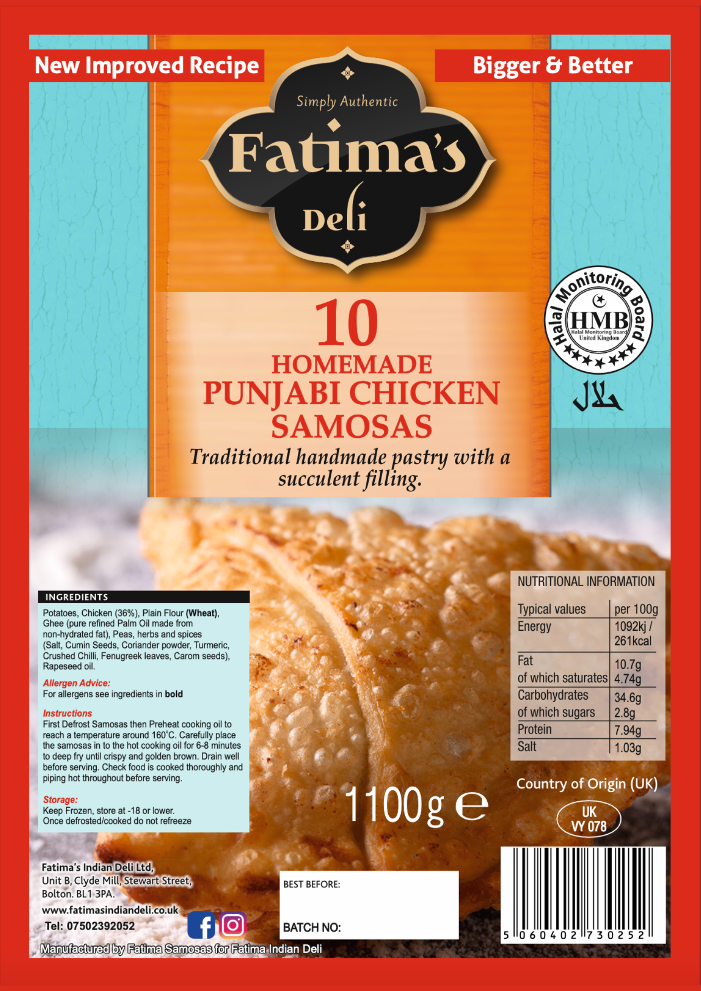 Punjabi Chicken Samosas