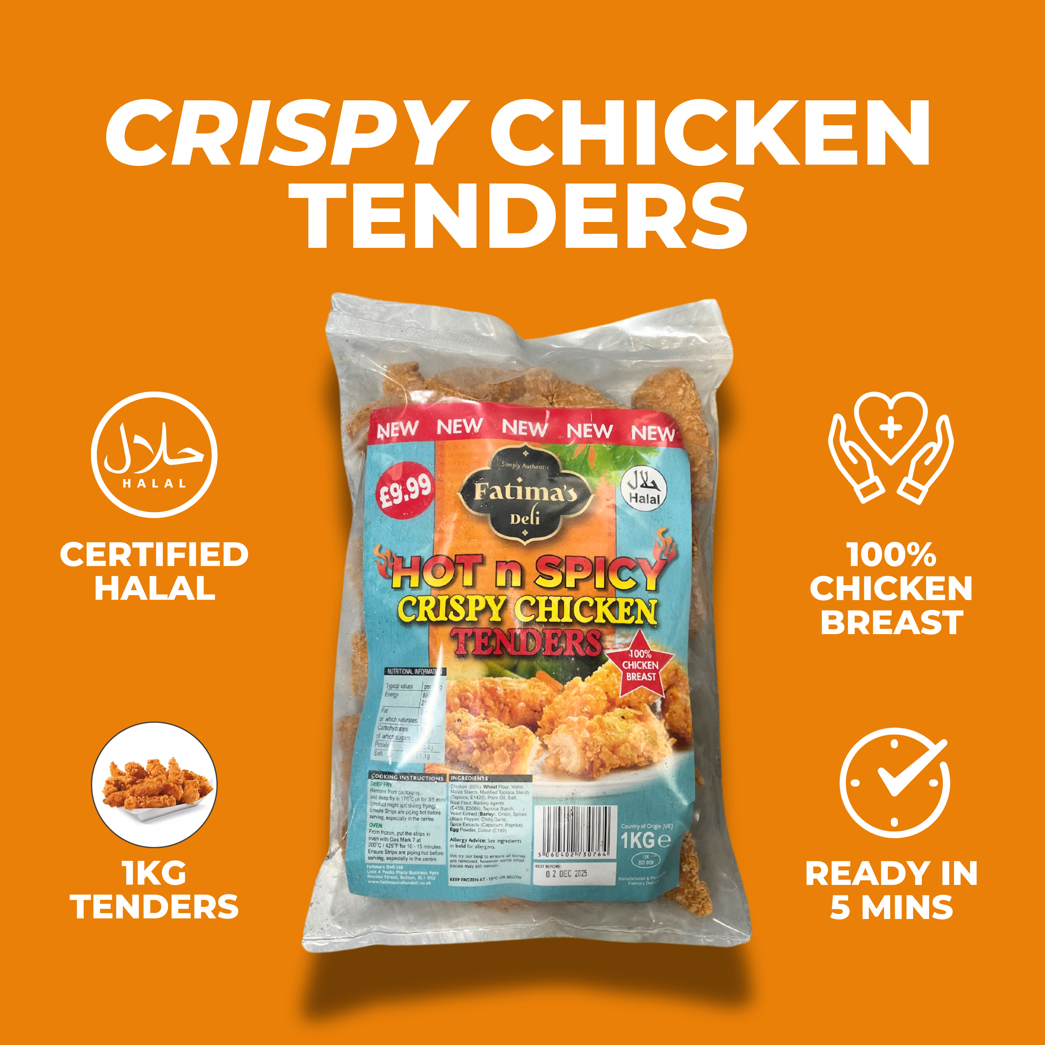 Crispy Chicken Tenders (Hot N Spicy)