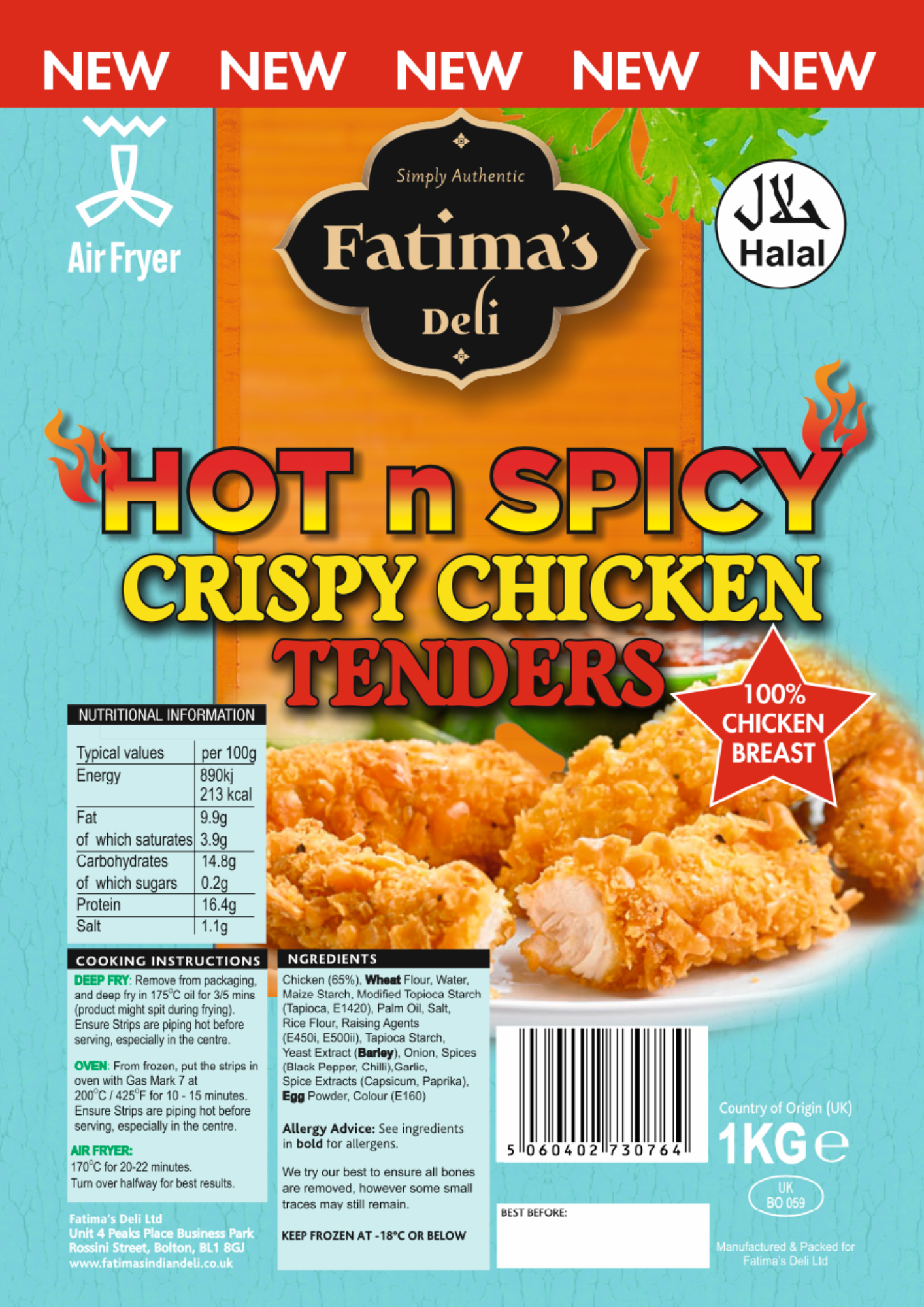 Crispy Chicken Tenders (Hot N Spicy)