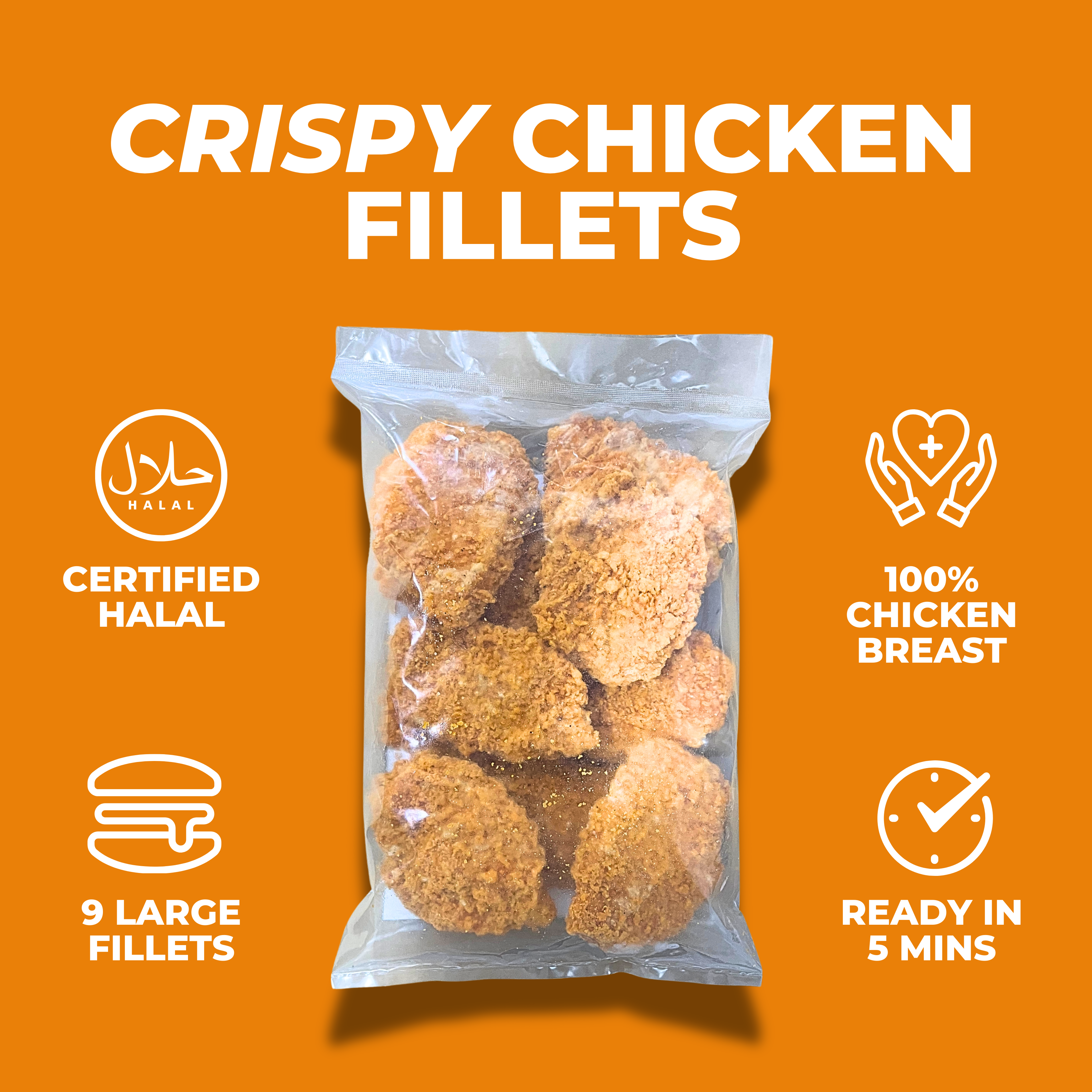 Crispy Chicken Fillets (Hot N Spicy)