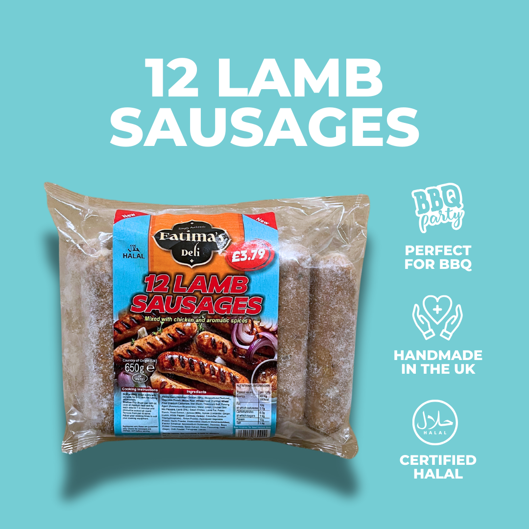 Lamb Sausages (Pack of 12)