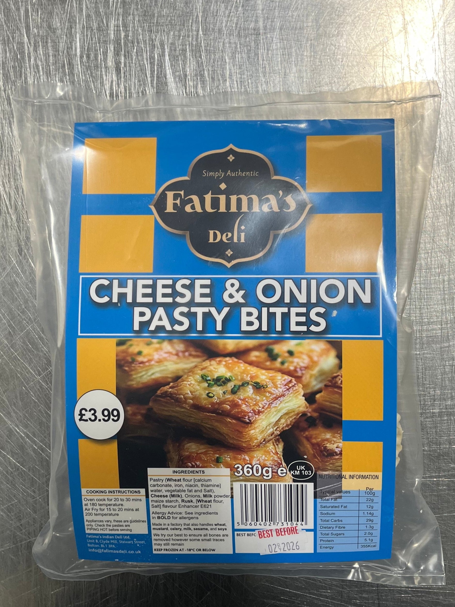 Cheese & Onion Pasty Bites