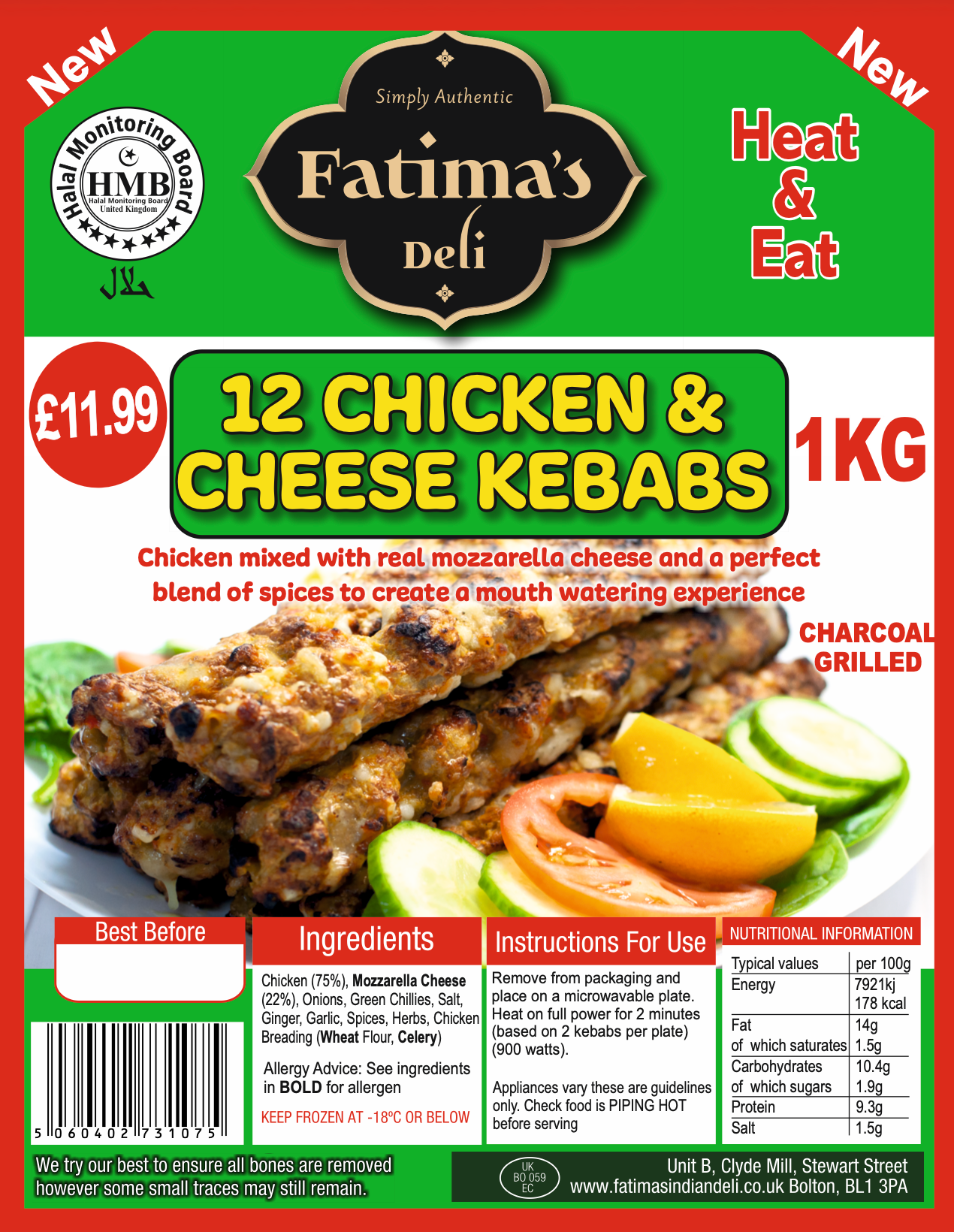 Chicken and Cheese Kebabs